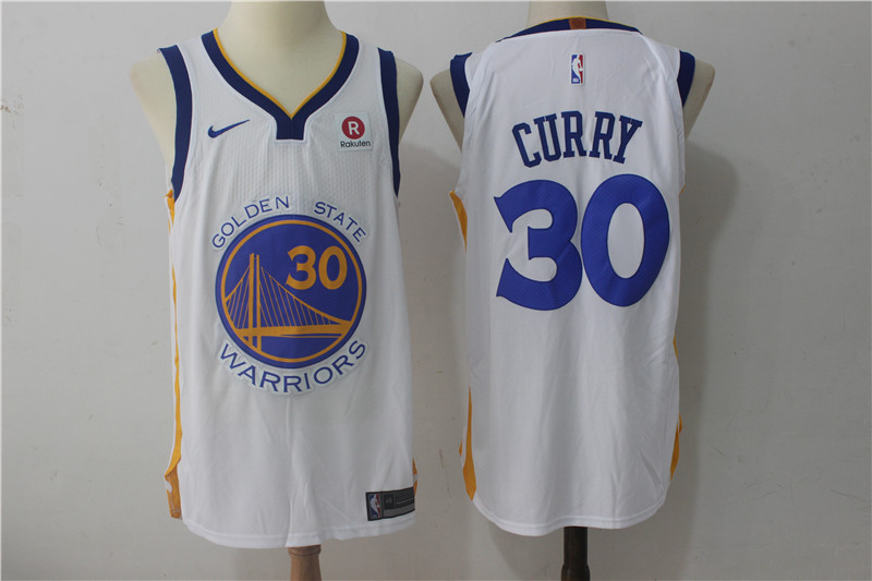 Men Golden State Warriors #30 Curry White Game Nike NBA Jerseys->->NBA Jersey